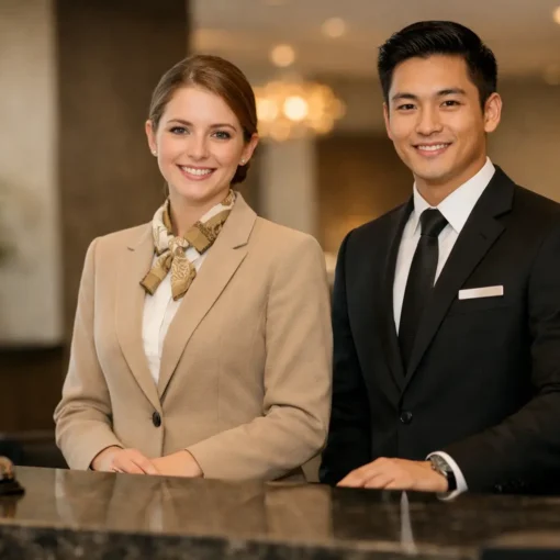 Hotel Front Desk Uniforms That Set the Tone